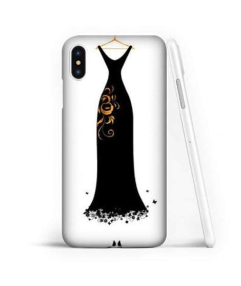 Coque souple ROBE NOIRE en gel iPhone X