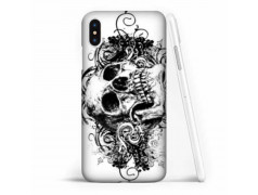 Coque souple SKULL BLACK en gel iPhone X