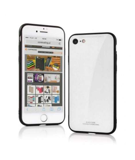 Coque souple CASE GLASS WHITE en gel iPhone XS