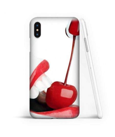 Coque souple CERISE en gel iPhone XR