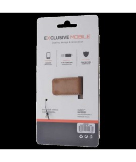 Etui marron Clip Horizontal Ceinture Samsung Galaxy S9