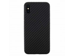 Etui CARBON noir portefeuille pour iPhone X/XS