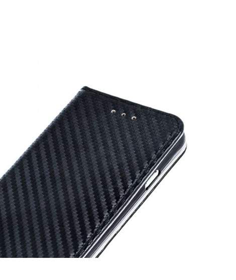 Etui CARBON noir portefeuille pour iPhone X/XS