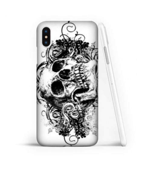 Coque souple SKULL BLACK en gel iPhone XS