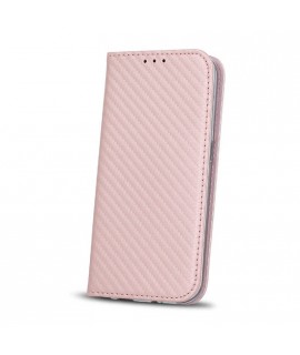 Etui portefeuille CARBONE ROSE Samsung Galaxy A8+ 2018