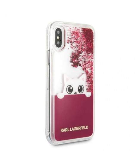 Coque liquide Karl Lagerfeld pour iPhone X / XS