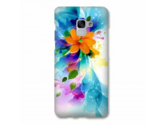 Coque Souple FLEUR 1 en gel SAMSUNG GALAXY A6 2018