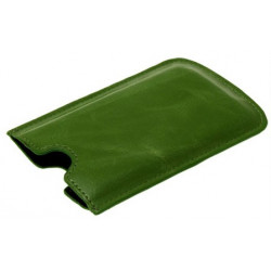 Etui cuir vert pour Iphone