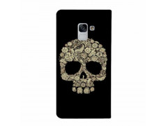 Etui rabattable portefeuille SKULL FUN 4 pour SAMSUNG GALAXY J6 2018