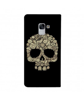 Etui rabattable portefeuille SKULL FUN 4 pour SAMSUNG GALAXY J6 2018