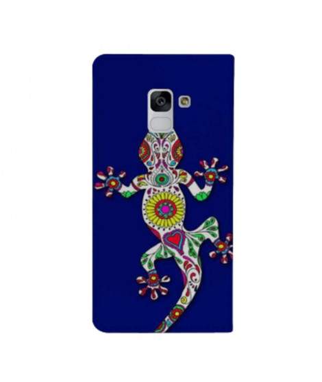 Etui rabattable portefeuille SALAMANDRE BLEUE pour SAMSUNG GALAXY J6 2018