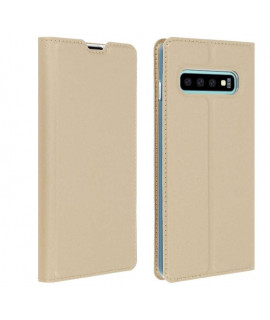 Etui portefeuille magnetique OR SAMSUNG GALAXY S10