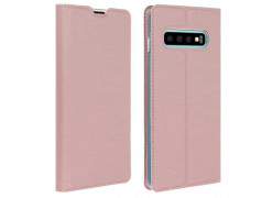 Etui portefeuille magnetique OR ROSE SAMSUNG GALAXY S10