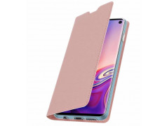 Etui portefeuille magnetique OR ROSE SAMSUNG GALAXY S10