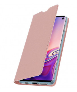Etui portefeuille magnetique OR ROSE SAMSUNG GALAXY S10