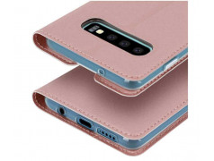 Etui portefeuille magnetique OR ROSE SAMSUNG GALAXY S10