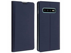 Etui portefeuille magnetique Bleu Marine SAMSUNG GALAXY S10