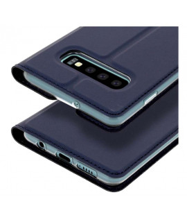 Etui portefeuille magnetique Bleu Marine SAMSUNG GALAXY S10