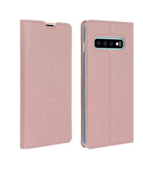 Etui portefeuille magnetique OR ROSE SAMSUNG GALAXY S10e