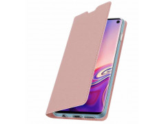 Etui portefeuille magnetique OR ROSE SAMSUNG GALAXY S10e