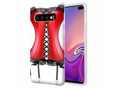 Coque Souple CORSET ROUGE en gel SAMSUNG GALAXY S10