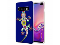 Coque Souple  en gel SALAMANDRE BLEUE pour SAMSUNG GALAXY S10