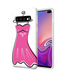 Coque Souple PETITE ROBE ROSE en gel pour SAMSUNG GALAXY S10