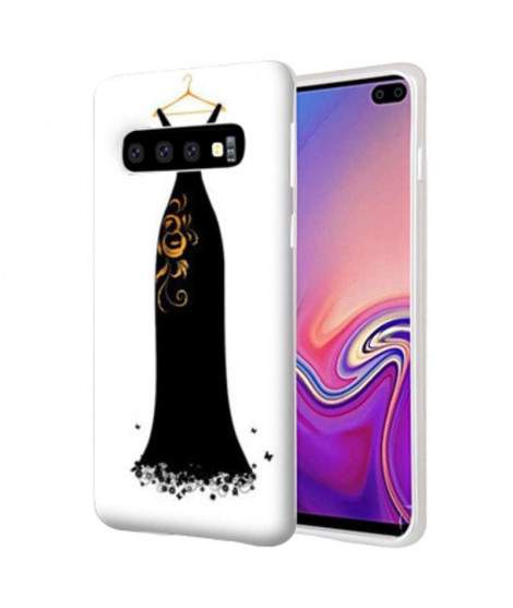 Coque Souple ROBE NOIRE en gel pour SAMSUNG GALAXY S10