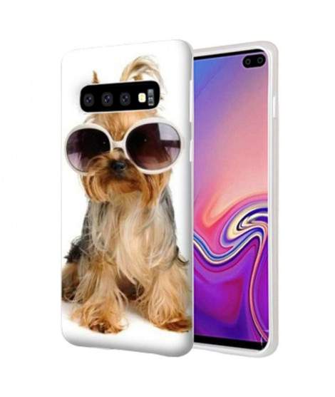 Coque Souple FUNNY DOG en gel pour SAMSUNG GALAXY S10