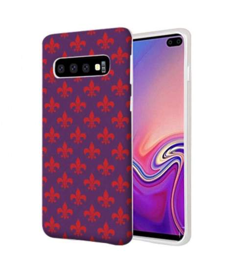 Coque Souple  FLEUR LYS en gel pour SAMSUNG GALAXY S10