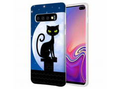 Coque Souple NIGHT CAT en gel pour SAMSUNG GALAXY S10