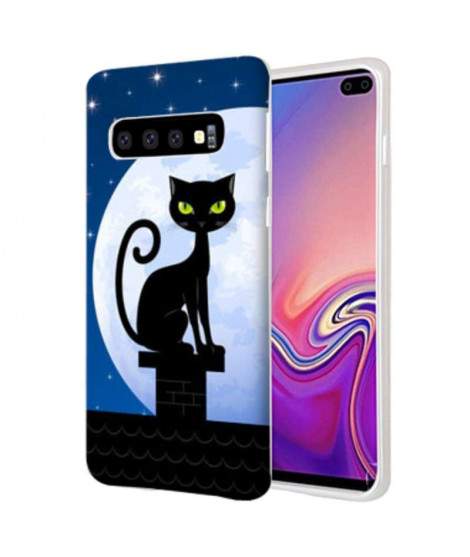 Coque Souple NIGHT CAT en gel pour SAMSUNG GALAXY S10