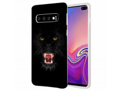 Coque Souple LEOPARD BLACK en gel pour SAMSUNG GALAXY S10