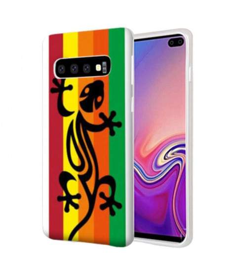 Coque Souple SALAMANDRE RASTA en gel pour SAMSUNG GALAXY S10