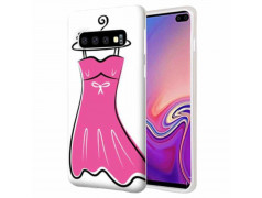 Coque Souple PETITE ROBE ROSE en gel pour SAMSUNG GALAXY S10e