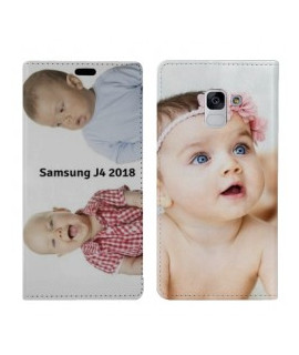 Etuis  Recto / Verso PERSONNALISES pour Samsung J4 2018