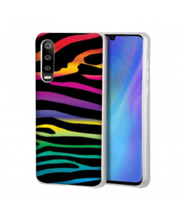 Coque Souple ZEBRE ARCENCIEL en gel SAMSUNG GALAXY A70