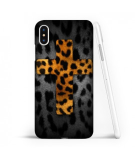 Coque souple croix leopard  en gel Samsung Galaxy A10