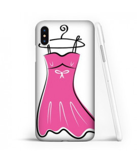 Coque souple petite robe rose   en gel Samsung Galaxy A10