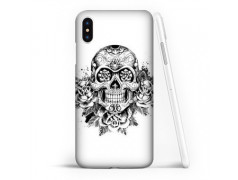 Coque souple Skull and rose  gel Samsung Galaxy A10