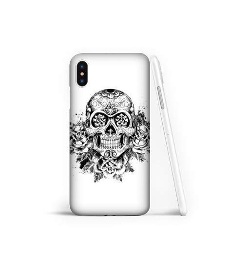 Coque souple Skull and rose  gel Samsung Galaxy A10