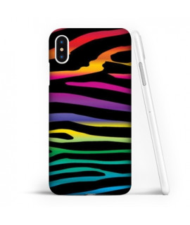 Coque souple zebre arc en ciel   gel Samsung Galaxy A10