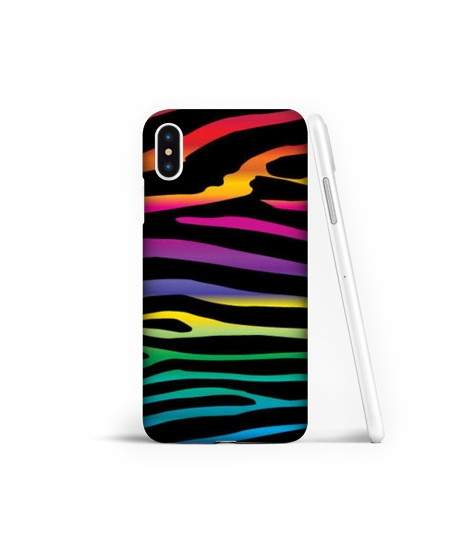 Coque souple zebre arc en ciel   gel Samsung Galaxy A10