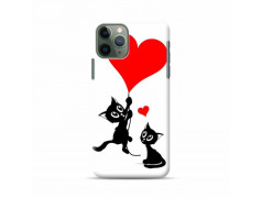 Coque silicone cat lovers  pour iPhone 11