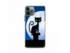 Coque silicone cat night  pour iPhone 11