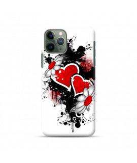 Coque silicone  coeur pour iPhone 11