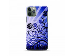 Coque silicone  couche soleil bleu pour iPhone 11