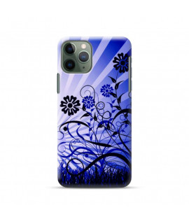 Coque silicone  couche soleil bleu pour iPhone 11