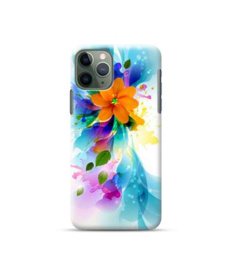 Coque silicone fleur pour iPhone 11