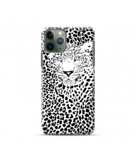 Coque silicone leopard black pour iPhone 11